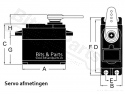 Servo motor analoog kunststof mini
